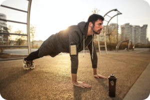 Imagem ilustrativa de elementos da identidade visual da clinica